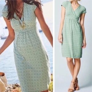 Boden Green Patterned Dress